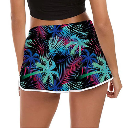 Woman Swim Shorts Women Summer Beach Gym Shorts Mujer Sexy Sport Loose Surf Swimwear Athletic Running Board Short Pant Quick Dry