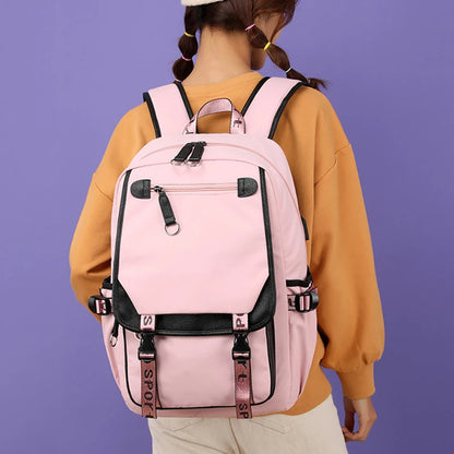 Latest Design Korean Utility Large Capacity Oxford Outdoor Casual Unisex Waterproof School Backpack