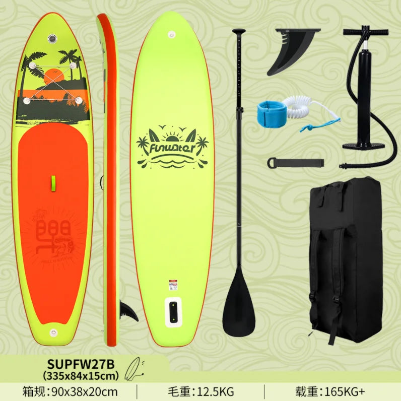Paddle Inflatable Surfboard Professional SUP Water Skiing Paddle Rowing Board