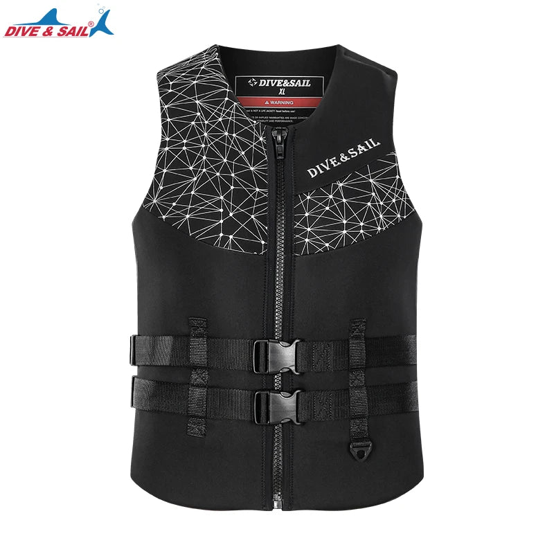 Adult Neoprene EPE Foam Buoyancy Aid Swim Float Suit Kayak Drifting Swimming Fishing Life Vest Jacket for Men Women Watersports