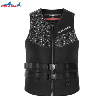 Adult Neoprene EPE Foam Buoyancy Aid Swim Float Suit Kayak Drifting Swimming Fishing Life Vest Jacket for Men Women Watersports