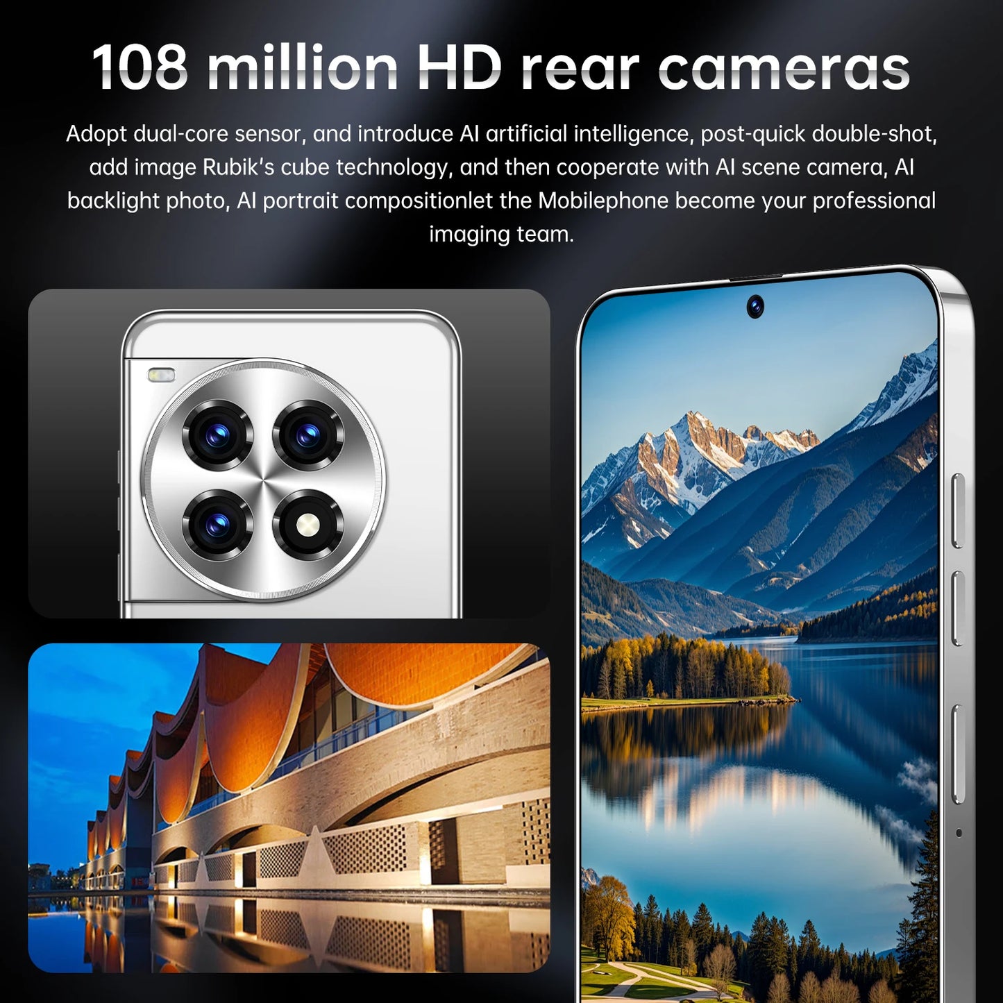 Value Deal Camon 30 5G Android Smartphone with 16GB+1TB 72MP+108MP Dual Camera Face Unlock Full Display Mobile Phone