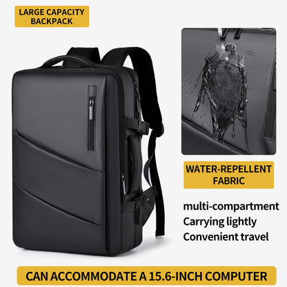 16 Inch Business Extensible Laptop Bag Durable Waterproof Oxford Laptop Backpack with USB Portable School Travel Backpack