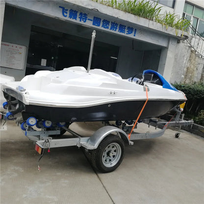 2 Passengers Open Fishing Boat Factory Directly Fiberglass Outboard Motor Jet Boat