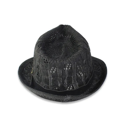 Hats for Women Female Hat Women's Girls Fedora Knitted Chapeu Feminino Autumn Summer Leather Buckle Sun Cap Fashion Jazz