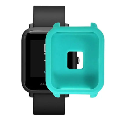 FIFATA Colorful Protective Silicone Soft Case For Huami Amazfit Bip Youth Watch Camouflage Soft TPU Case For Amazfit Watch cases