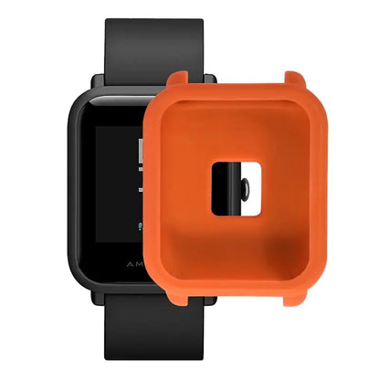 FIFATA Colorful Protective Silicone Soft Case For Huami Amazfit Bip Youth Watch Camouflage Soft TPU Case For Amazfit Watch cases