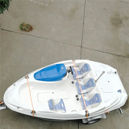 2 Passengers Open Fishing Boat Factory Directly Fiberglass Outboard Motor Jet Boat