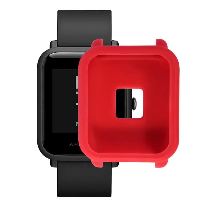 FIFATA Colorful Protective Silicone Soft Case For Huami Amazfit Bip Youth Watch Camouflage Soft TPU Case For Amazfit Watch cases