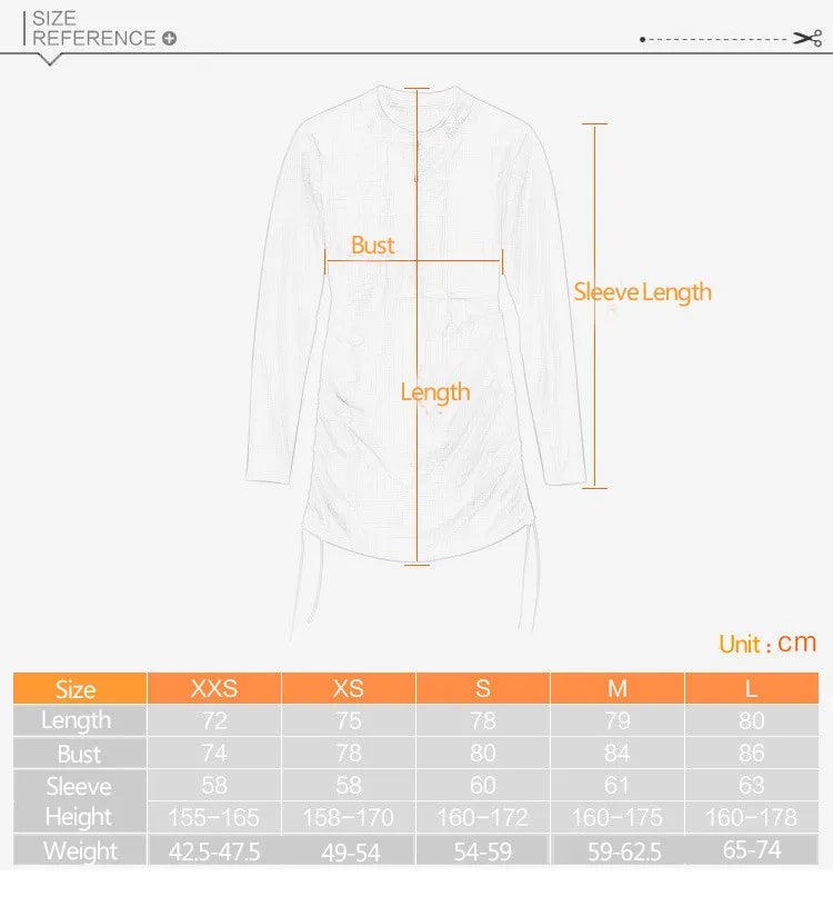SBART Wetsuit Women UV Protection Long Sleeve Top Wet Suit Surf Swimsuit Rashguard Shirt Surfing Swimsuits Snorkeling swimwear