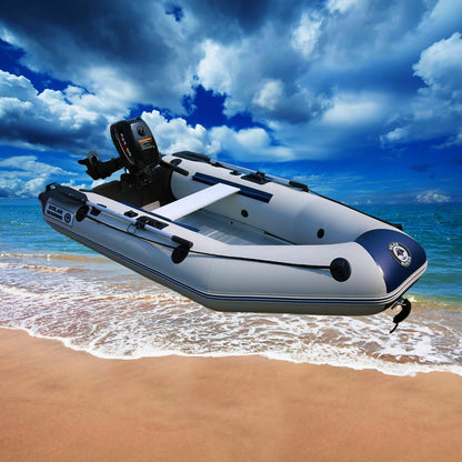 Custom logo Solar Marine 4 Person PVC Inflatable Aluminum Floor Flood Rescue Boat for Sell