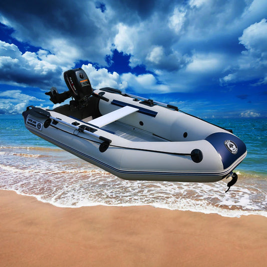 Custom logo Solar Marine 4 Person PVC Inflatable Aluminum Floor Flood Rescue Boat for Sell