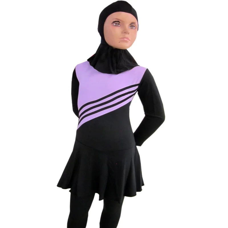 Adult Swim Wear Beachwear Full Piece Swimsuit Women Islamic Swimwear Children Swimsuit