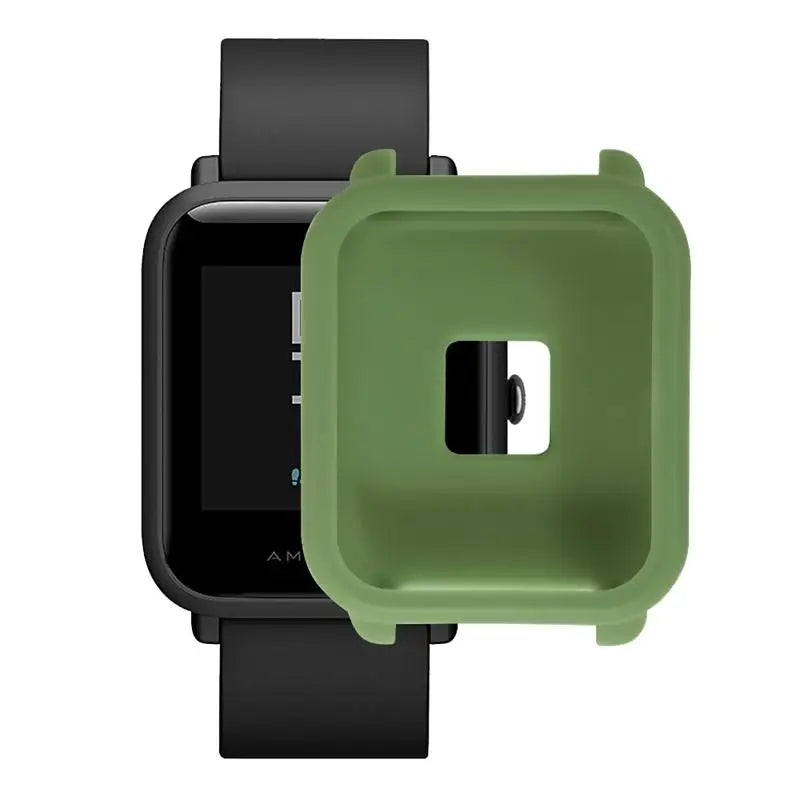 FIFATA Colorful Protective Silicone Soft Case For Huami Amazfit Bip Youth Watch Camouflage Soft TPU Case For Amazfit Watch cases