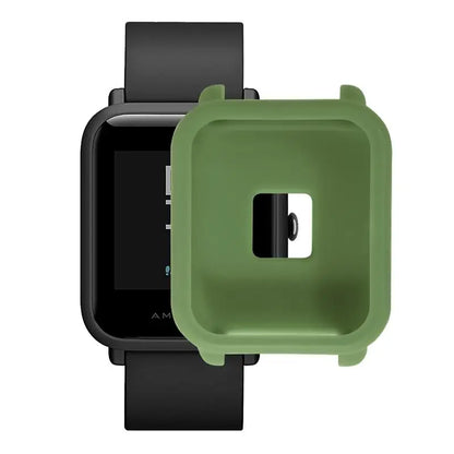 FIFATA Colorful Protective Silicone Soft Case For Huami Amazfit Bip Youth Watch Camouflage Soft TPU Case For Amazfit Watch cases