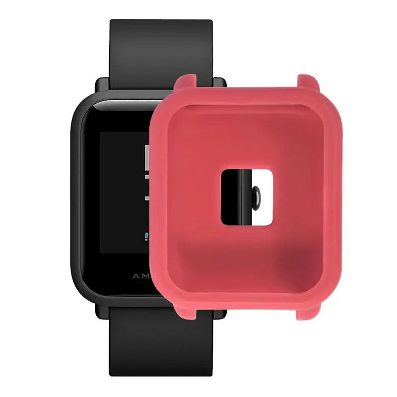 FIFATA Colorful Protective Silicone Soft Case For Huami Amazfit Bip Youth Watch Camouflage Soft TPU Case For Amazfit Watch cases