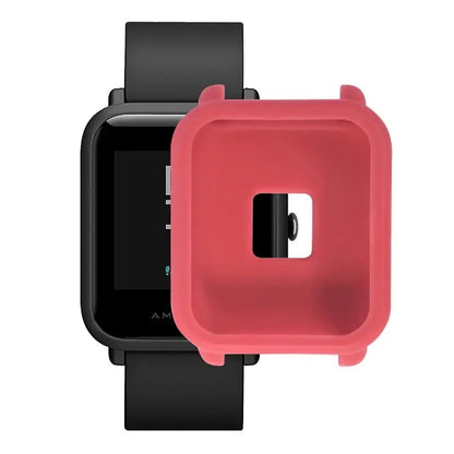 FIFATA Colorful Protective Silicone Soft Case For Huami Amazfit Bip Youth Watch Camouflage Soft TPU Case For Amazfit Watch cases