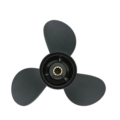 Propeller 9.9x14 for Tohatsu Outboard Engines MFS25B MFS30B Aluminum 10 Tooth Spline RH 349B64529-1