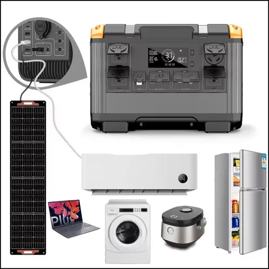 Outdoor Camping Solar Energy Charger 2400W Lifepo4 Battery Backup Portable Power Station Solar Generators