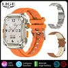 LIGE BWZ85Max 3 Straps GPS Track Smart Watch for Men NFC Gesture Control Fitness Tracker Voice Assistant Answer Call SmartWatch
