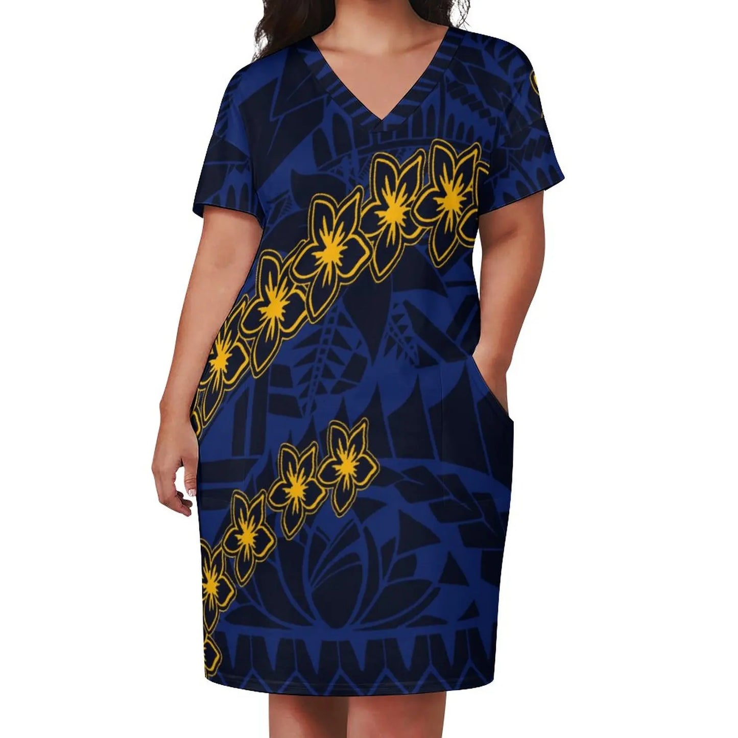 Plus Size Dress Skirts Polynesian Women Island Casual Party Dresses Samoan Design Tribal Dress Hot Sale Polyester Cotton Summer