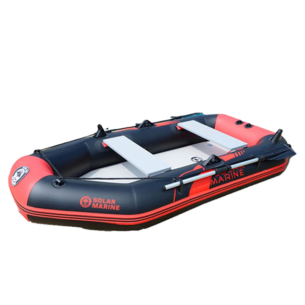 B230-3 3 Person 2.3 M PVC air Mat Floor Fishing Boat Inflatable Kayak With 28 Lbs Thrust Trolling Motor and Support Bracket