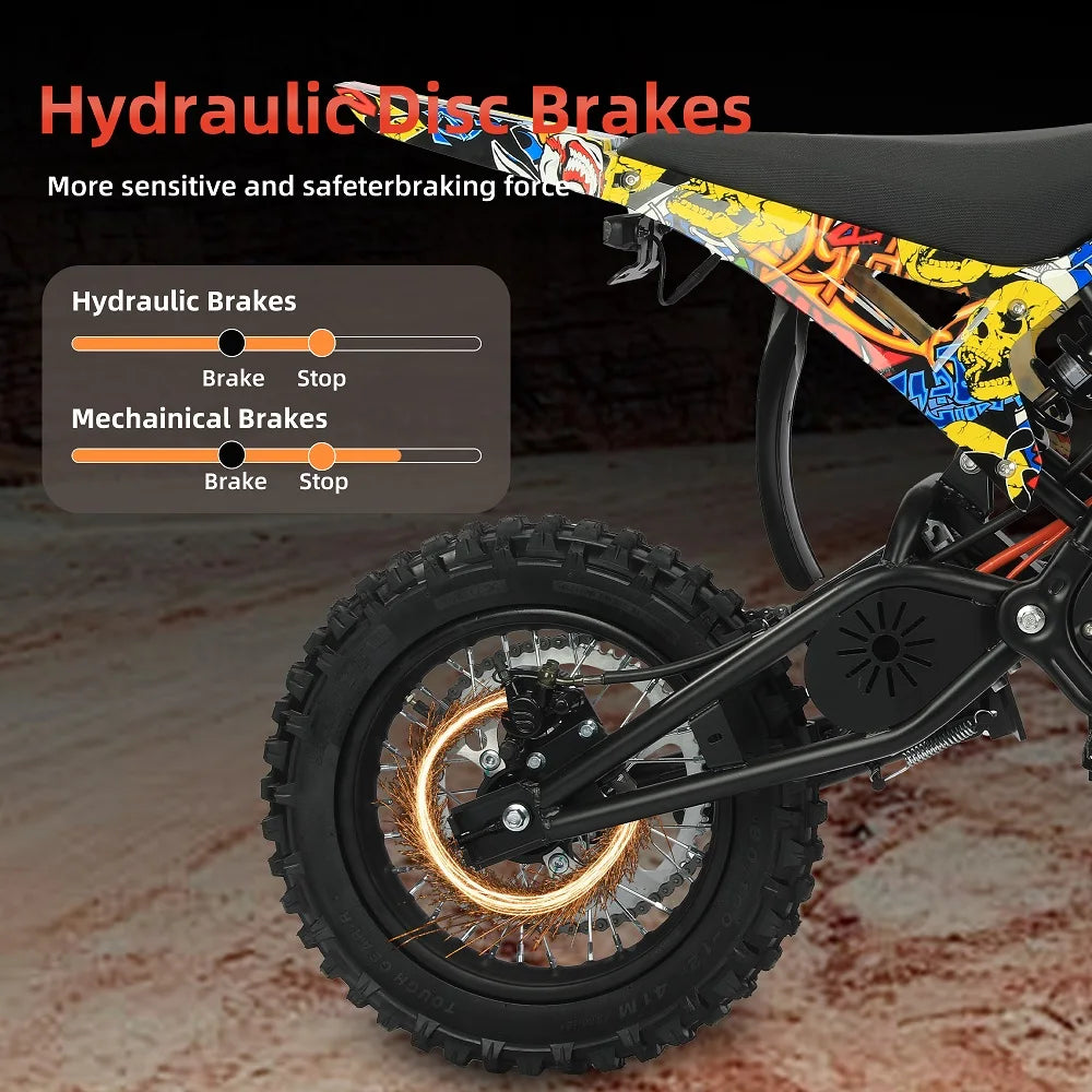 US Hot Sale Urban Electric Dirt Bike 2000W Brushless Motor Front 14" Rear 12" Tire Electric Moto Bike Racing Bike