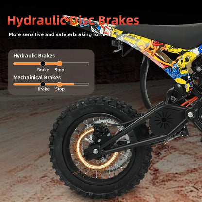 US Hot Sale Urban Electric Dirt Bike 2000W Brushless Motor Front 14" Rear 12" Tire Electric Moto Bike Racing Bike