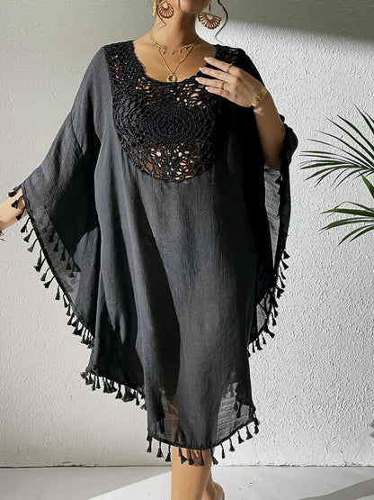 Private Label  No MOQ Woman Sexy Bikini Coverups Crochet Long Sleeve Swimsuit Cover-ups Cover up Beachwear Swimwear