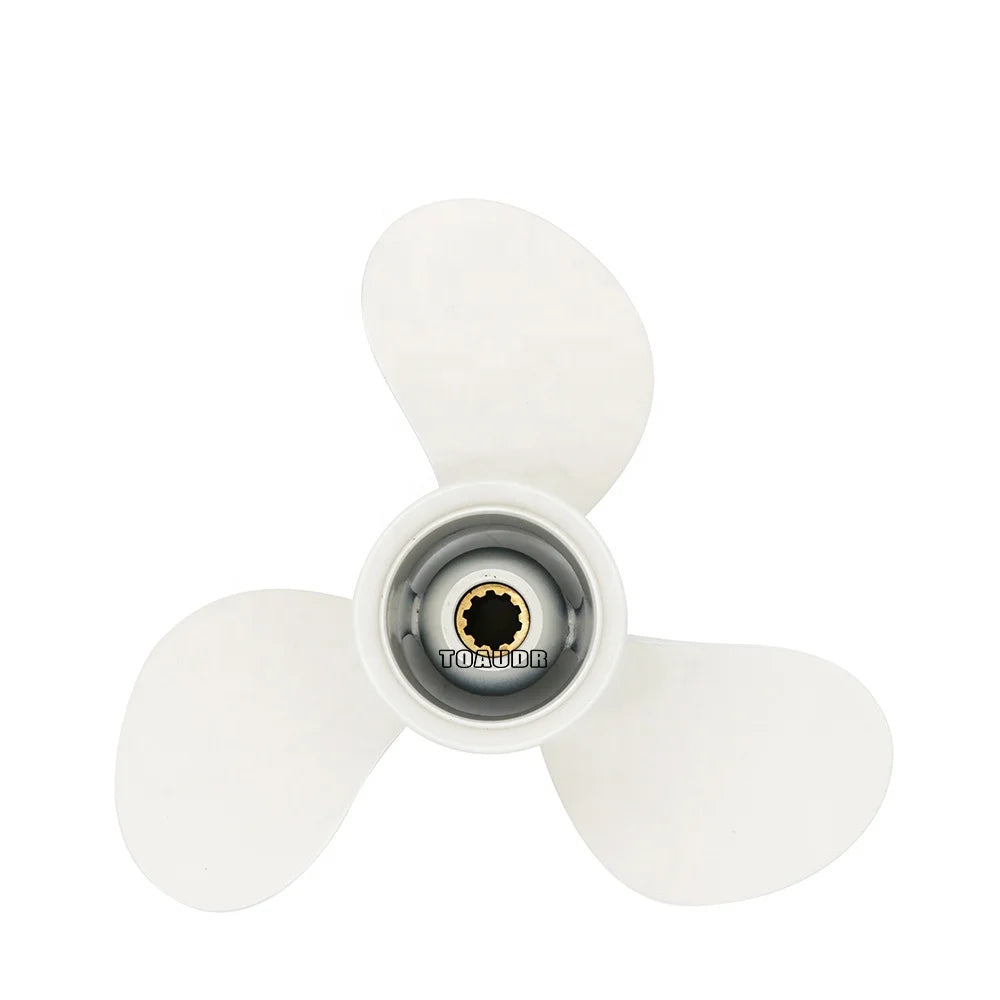 Propeller 9 7/8x14-F for Yamaha Outboard Engines 20HP 25HP 30HP F20 F25 F45 10 Tooth Spline RH 664-45952-00-EL