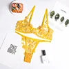 Night Wear Sexy Lace Two Piece Set Bra and G String Briefs Panty Set Transparent Erotic Sexy Lingerie Woman Lingerie Erotic