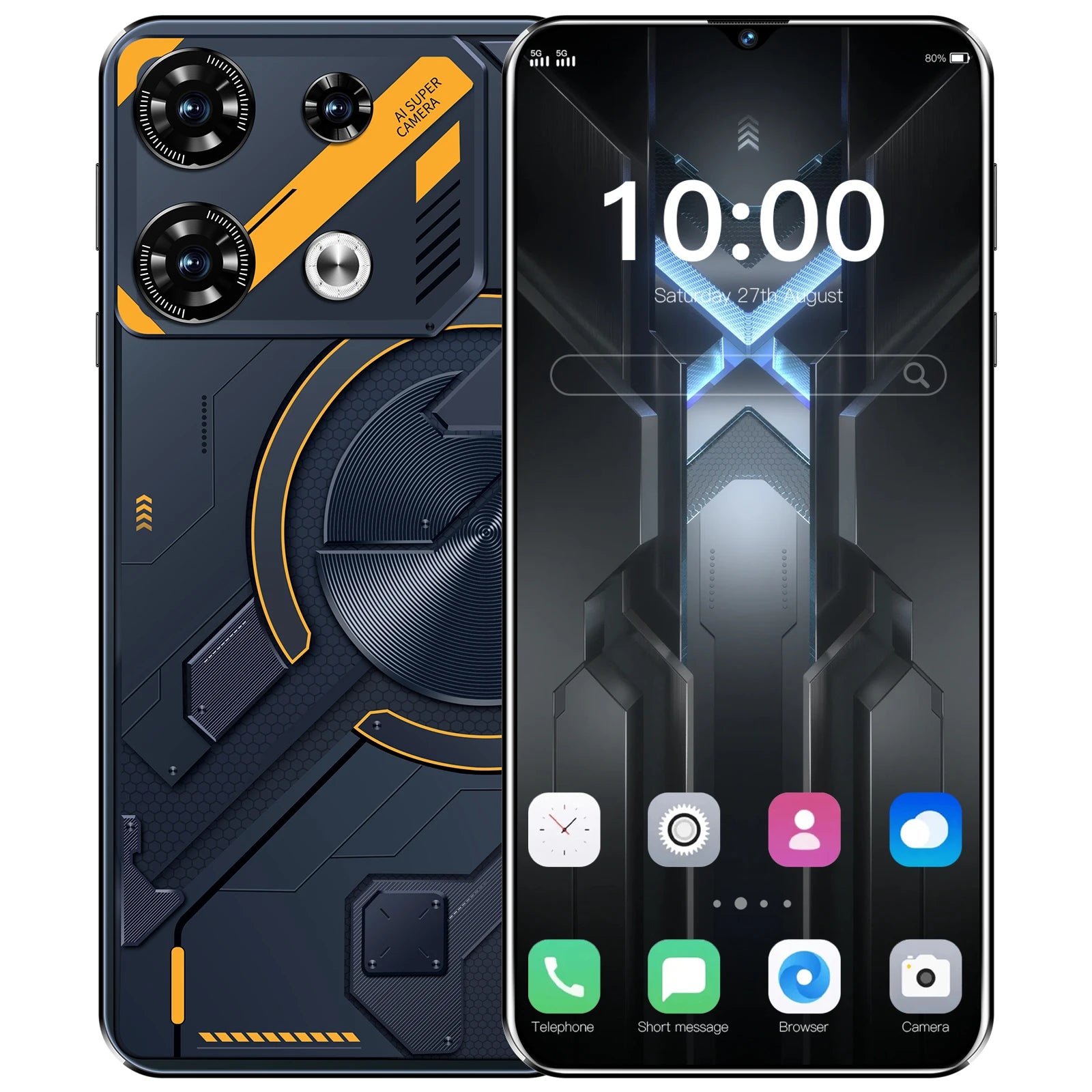 8000mAh Android Smartphone GT10 Pro - 6.8in, 108MP Camera, 5G, GPS, Wholesale Bulk