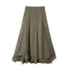 KAR&OT ZA Women's Clothing 2025 Summer New Style Drape Irregular Skirt Half-length Skirt 5226588