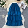 Autumn A-Line Skirt Women Casual High Waist Midi Skirts For Girls Sweet Skirt Clothes Women Wholesale