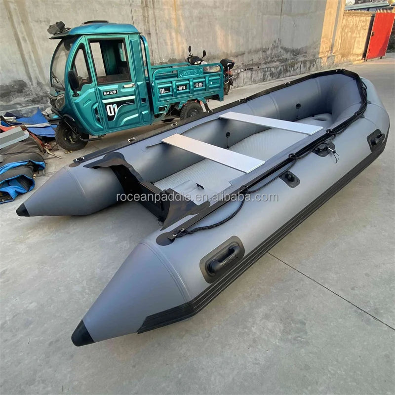 China Supplier Cheap Price Portable PVC Inflatable Boats and Dinghies for Fishing Drifting Stable 2-4 Persons Capacity
