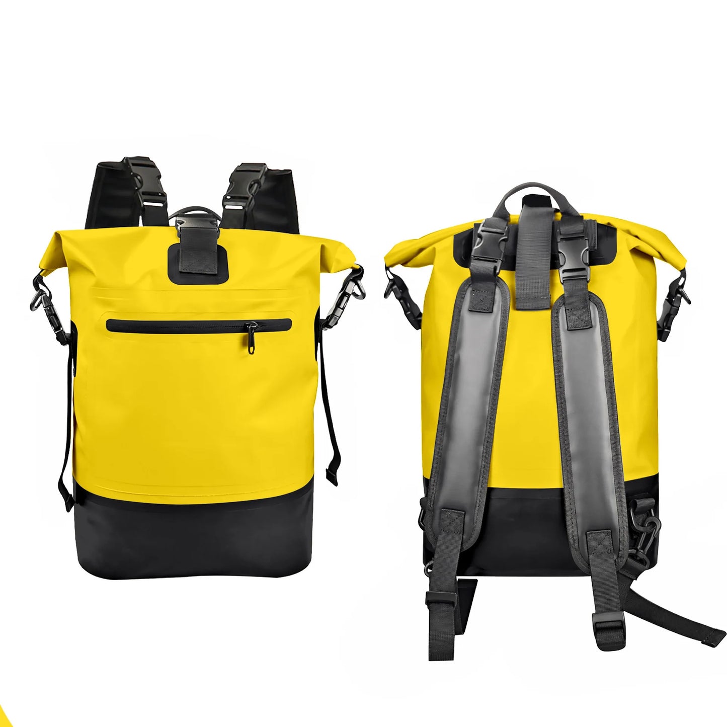 500D PVC Dry Bag 50L Waterproof Backpack with Double Strap for Casual Outdoor Sports