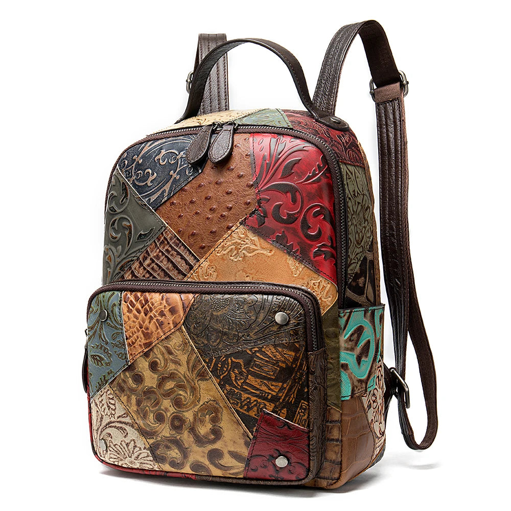 Marrant Genuine Leather Vintage  Girls Backpack High-quality Large-capacity Woman Backpack Luxury Leather Backpack