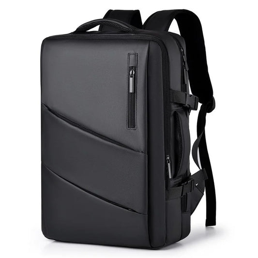 16 Inch Business Extensible Laptop Bag Durable Waterproof Oxford Laptop Backpack with USB Portable School Travel Backpack