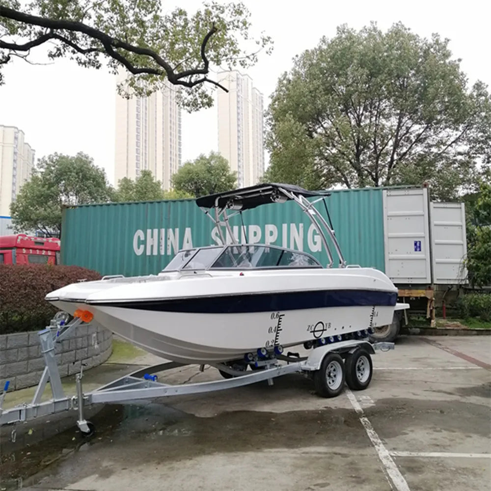 High Quality Side Console Small Sport Speed Fiberglass Fishing Boat for Wholesale
