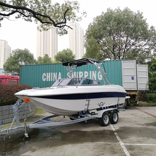 High Quality Side Console Small Sport Speed Fiberglass Fishing Boat for Wholesale