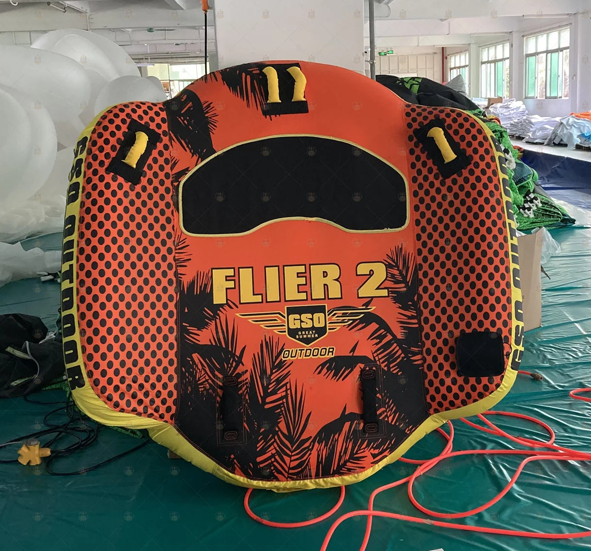 NOVA Flier PVC Inflatable Water Ski Tubes  2-3 Person Towable Inflatable Boats for Water Sports, Rental & Water Ski Recreation