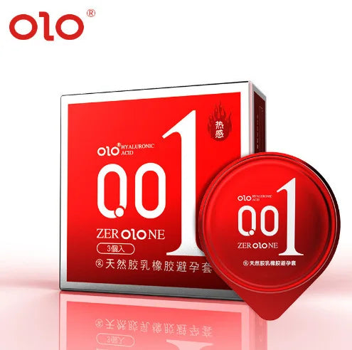Olo Hyaluronic Acid 001 Male Condoms Goddess Jelly Box Delivery Adult Products