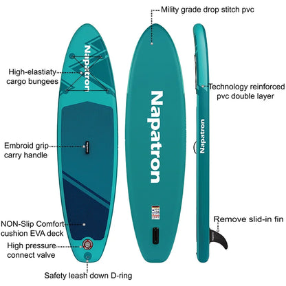 Napatron Has Newly Designed Inflatable Paddle Accessories for Vertical Surfing Boards