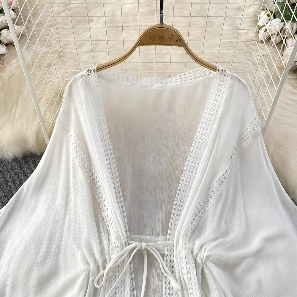 Summer Beach Wear Tops Tassels Bikini Cover Ups