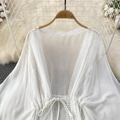Summer Beach Wear Tops Tassels Bikini Cover Ups