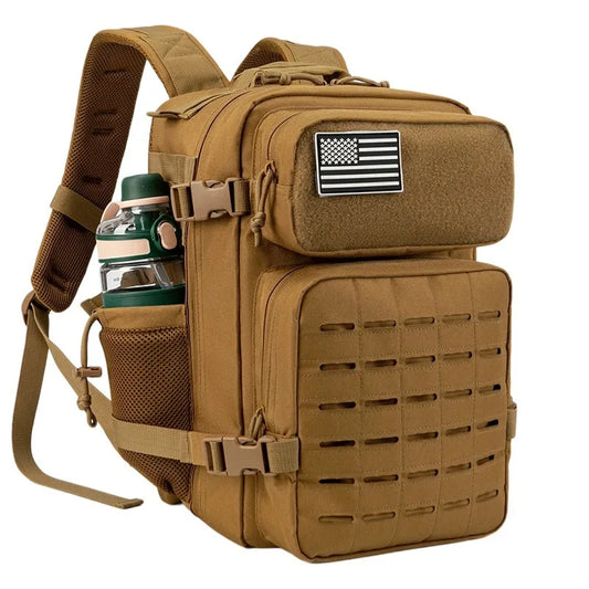 Unisex Multi-Functional Tactical Backpack Outdoor Fitness Sports Gear Zipper Closure Polyester Lining Fashion Cross-Border Stock