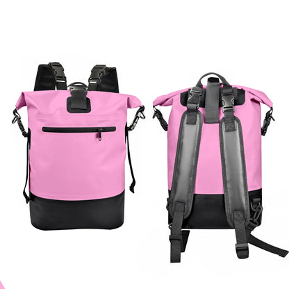 500D PVC Dry Bag 50L Waterproof Backpack with Double Strap for Casual Outdoor Sports