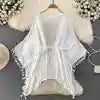 Summer Beach Wear Tops Tassels Bikini Cover Ups