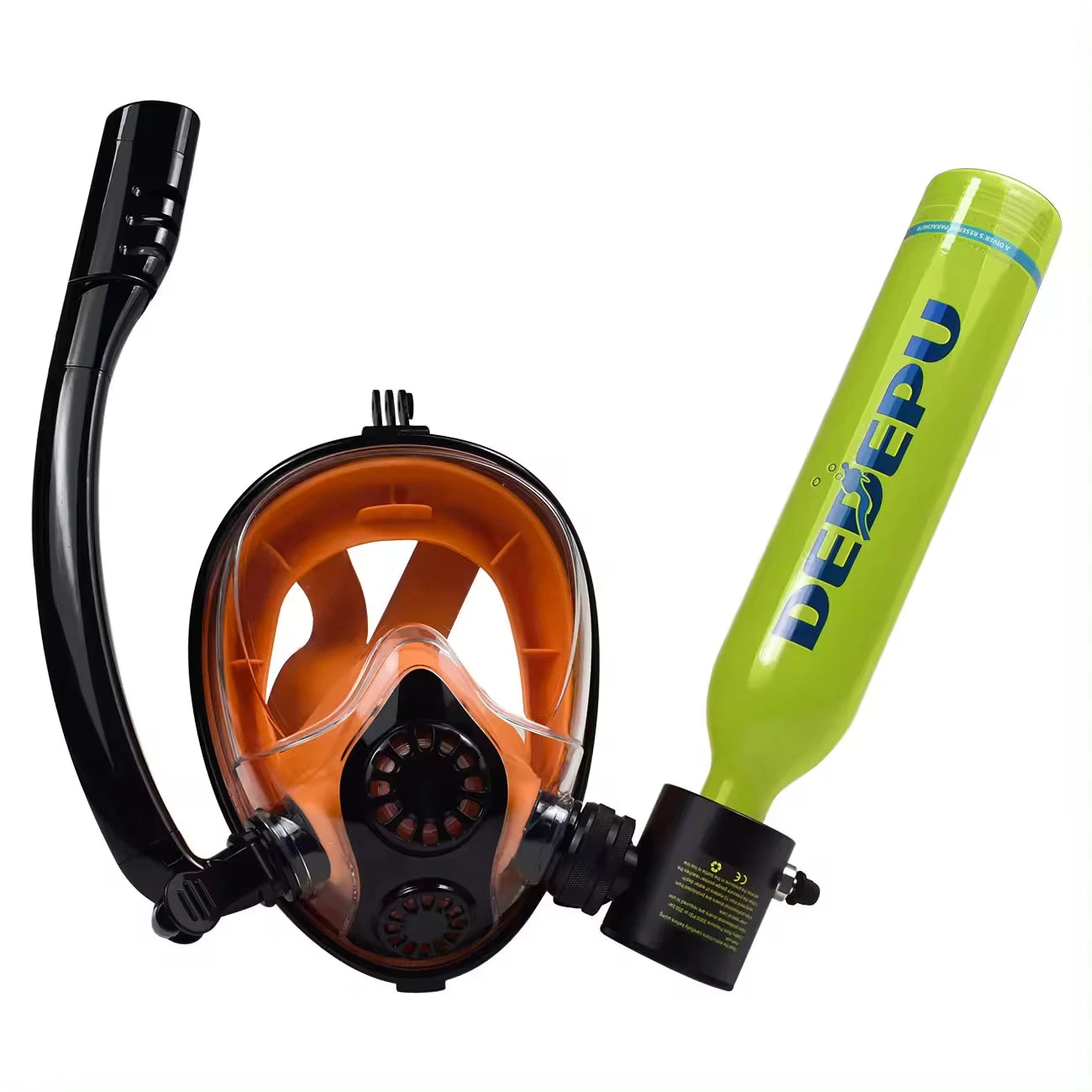 Dedepu  Mini  Breath Portable Scuba Diving Chamber Equipment 0.5L Without Glasses Scuba Tank Air Cylinder