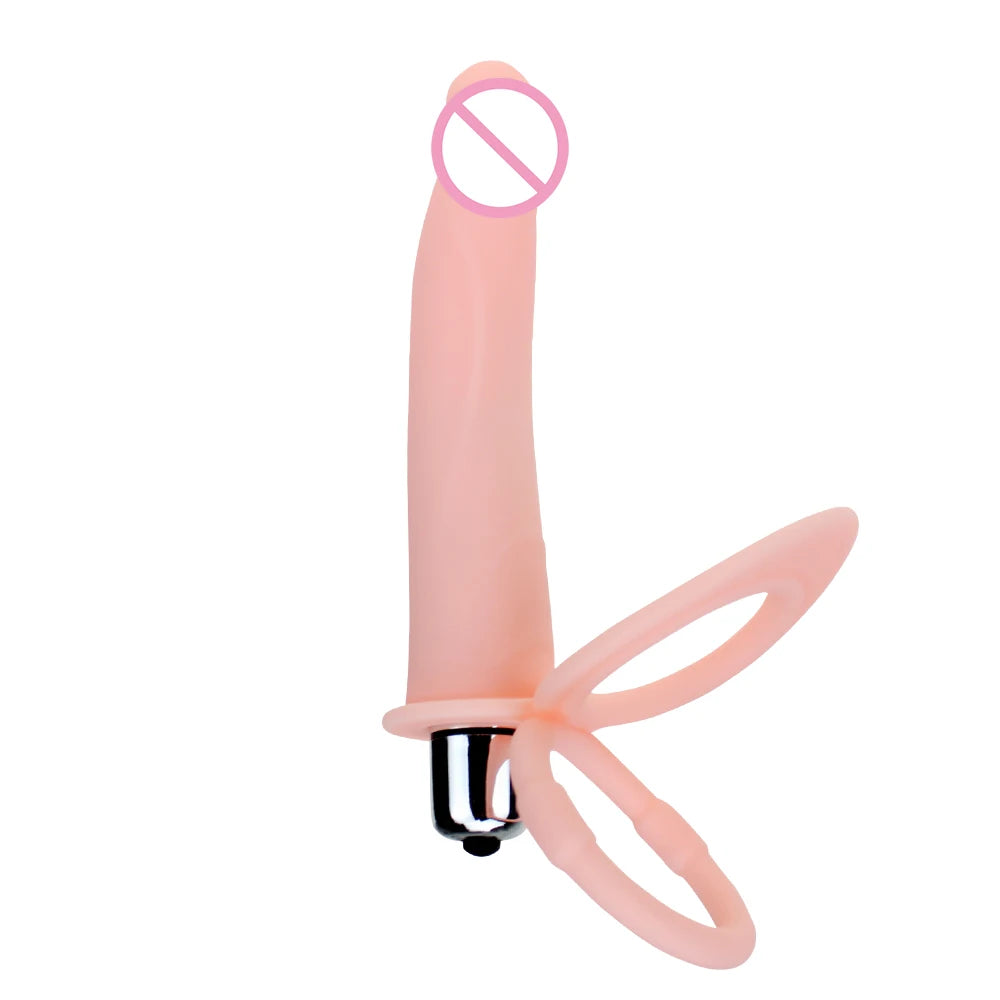 Double Penetration Vibrator Penis Strapon Dildo Vibrator Strap On Penis Anal Plug for Man  Adult Sex Toys for Couple Beginner